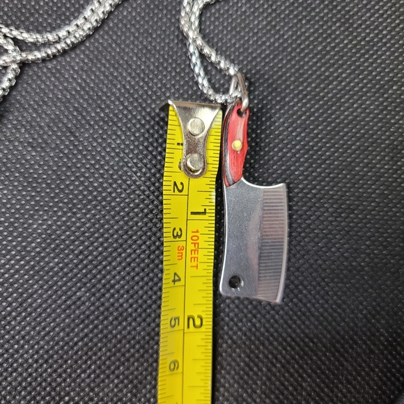 Stainless Steel Butcher Knife Hatchet Cleaver Wood - Picture 9 of 12